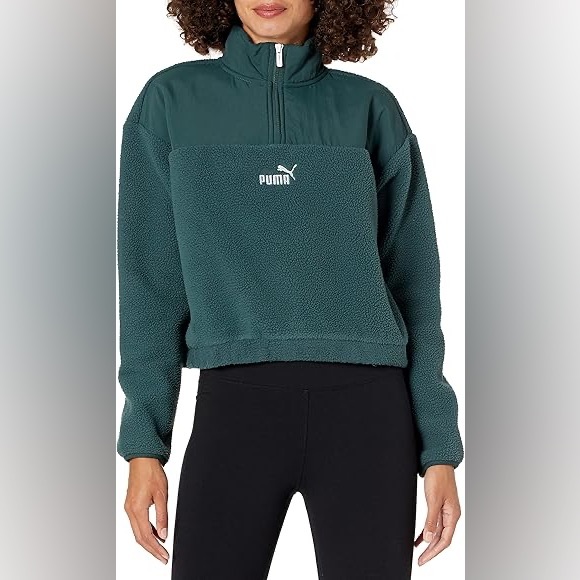 Puma Sweaters - PUMA Womens Power Winterized Half-Zip Crew Neck